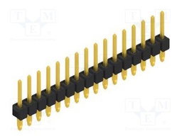 Connector: pin strips; pin header; male; PIN: 16; 2.54mm; THT; 1x16