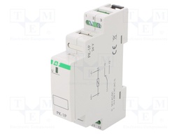 Relay: installation; SPDT; 24VAC; Ucoil: 24VDC; DIN; 16A; -25÷50°C