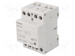 Contactor: 3-pole installation; NO x3; 24VAC; 24VDC; 63A; DIN; IK