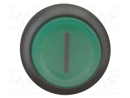 Switch: push-button; Stabl.pos: 1; 22mm; green; IP67; Pos: 2; Ø22.5mm