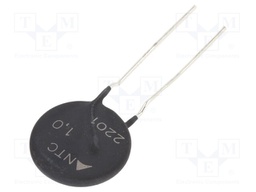 NTC thermistor; 1Ω; ±20%; THT; 2800K; Pitch: 7.5mm