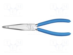 Pliers; half-rounded nose; for gripping,for bending; 198mm