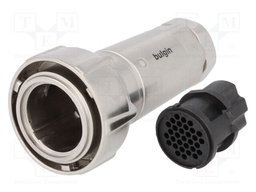 Connector: circular; plug; female; PIN: 32; w/o contacts; for cable