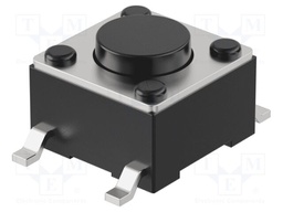 Microswitch TACT; SPST-NO; Pos: 2; 50mA/12VDC; SMT; 2.45N; 6x6mm