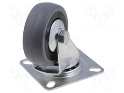 Transport wheel; Ø: 80mm; W: 24mm; H: 104mm; torsional; 550N