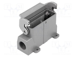 Enclosure: for Han connectors; Han A; size 16A; with latch; M20