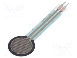 Sensor: pressure; analog; FSR 400; Ø15mm; Range: 0,2÷20N