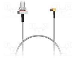 Cable; MMCX male,SMA female; brown; -40÷125°C; 0÷3GHz; 100mm; 50Ω