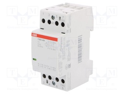 Contactor: 4-pole installation; NO x4; 12VAC; 12VDC; 25A; DIN; ESB