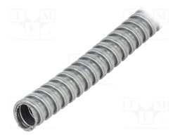 Protective tube; zinc-plated steel,galvanised steel; natural