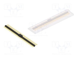 Connector: pin strips; pin header; male; PIN: 33; 2.54mm; SMT; 1x33