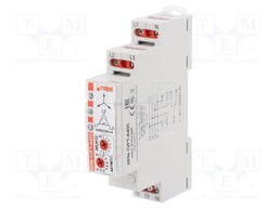 Module: voltage monitoring relay; DIN; SPDT; 1÷9s; IP20