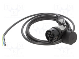 Cable: eMobility; 480V; 16.63kW; wires,Type 2; IP44; 4m; 20A
