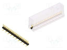 Connector: pin strips; pin header; male; PIN: 20; 2mm; SMT; 1x20