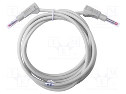 Test lead; 45A; banana plug 4mm,both sides; insulated; Len: 2m
