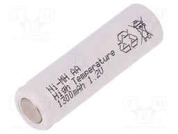Re-battery: Ni-MH; AA; 1.2V; 1300mAh; Ø14.5x49mm; 1pcs.