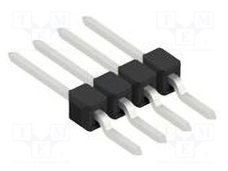 Connector: pin strips; pin header; male; PIN: 4; 2.54mm; SMT; 1x4
