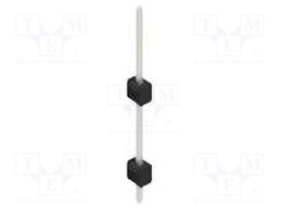 Connector: pin strips; pin header; male; PIN: 1; 2.54mm; THT; 1x1