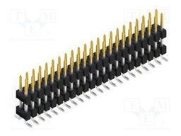 Connector: pin strips; pin header; male; PIN: 44; 2.54mm; SMT; 2x22