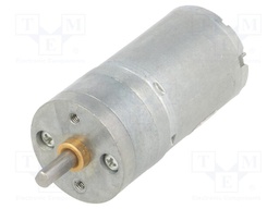 Motor: DC; with gearbox; LP; 6VDC; 2.4A; Shaft: D spring; 590rpm