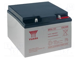 Re-battery: acid-lead; 12V; 24Ah; AGM; maintenance-free