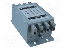 Power Line Filter, EMC/EMI, General Purpose, 440 VAC, 36 A, Three Phase, 1 Stage, Chassis Mount