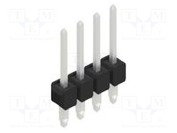 Connector: pin strips; pin header; male; PIN: 4; 2.54mm; THT; 1x4