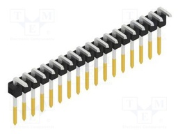 Connector: pin strips; pin header; male; PIN: 17; 2.54mm; THT; 1x17
