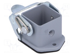 Enclosure: for HDC connectors; HTS; size 1; Locking: with latch