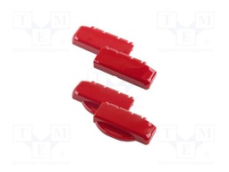 Hinge; polycarbonate; Series: BOCUBE; B233012,B273612; red; 4pcs.