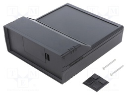 Enclosure: desktop; CAB PULPIT; X: 154mm; Y: 173mm; Z: 61mm; ABS