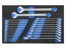 Wrench-set; combination spanner; 25pcs.