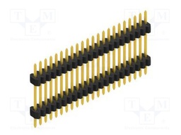 Connector: pin strips; pin header; male; PIN: 22; 1.27mm; THT; 1x22