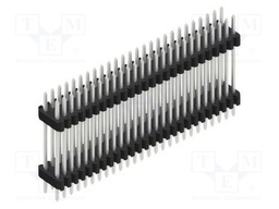 Connector: pin strips; pin header; male; PIN: 52; 1.27mm; THT; 2x26