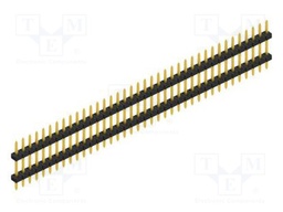 Connector: pin strips; pin header; male; PIN: 38; 2mm; THT; 1x38