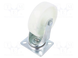 Transport wheel; Ø: 125mm; W: 37mm; H: 156mm; torsional; 150kg