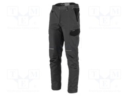 Dungarees; Size: XXL (184/104-110); grey-black; slim-fit; 240g/m2