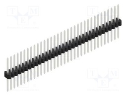 Connector: pin strips; pin header; male; PIN: 34; 1.27mm; THT; 1x34