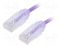 Patch cord; TX6-28™,U/UTP; 6; stranded; Cu; LSZH; violet; Len: 1m