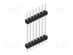 Connector: pin strips; pin header; male; PIN: 7; 2.54mm; THT; 1x7