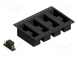 Connector: pin strips; pin header; male; PIN: 14; 2.54mm; SMT; 2x7