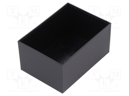 Enclosure: designed for potting; X: 50.5mm; Y: 70.5mm; Z: 35mm; ABS