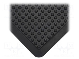 Anti fatigue mat; Width: 0.9m; L: 1.2m; Mat: rubber; Colour: black