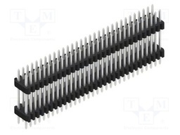 Connector: pin strips; pin header; male; PIN: 62; 1.27mm; THT; 2x31