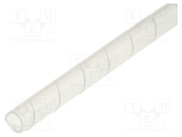 Spiral wrapping; ØBundle : 5÷25mm; polyetylene; natural; L: 10m