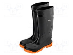 Boots; Size: 43; black; PVC; slip,impact; with composite toecap
