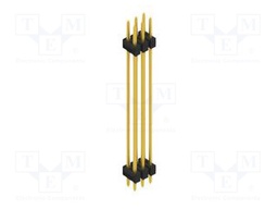 Connector: pin strips; pin header; male; PIN: 6; 2.54mm; THT; 2x3