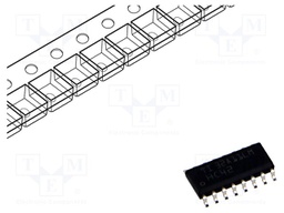 IC: digital; line decoder; SMD; SO16; HC