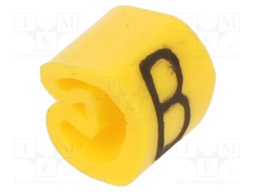 Markers for cables and wires; 1.3÷3mm; PVC; yellow; leaded