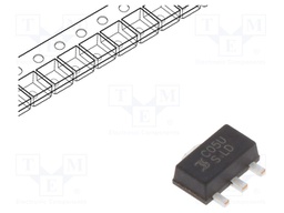 IC: voltage regulator; LDO,linear,fixed; 5V; 500mA; SOT89; SMD
